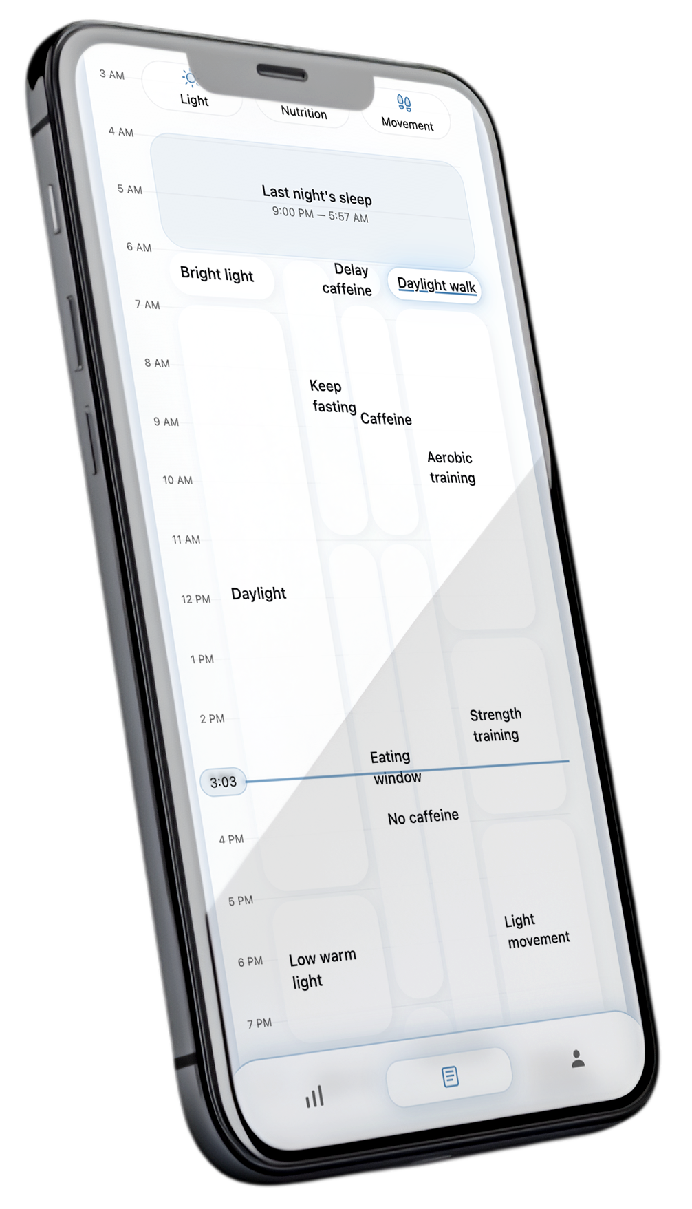 Lumaneos app screenshot on a phone